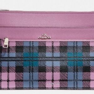 NWT Coach Lilac Blue Crossbody Pop Leather Pouch